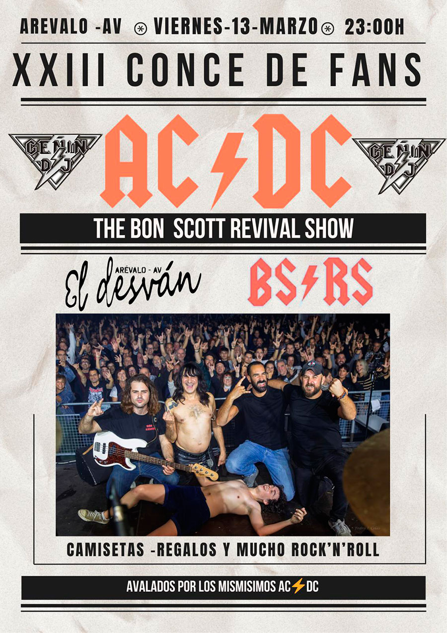 BSRS. Sala El Desv�n (XXIII Concentraci�n de Fans de ACDC)� Ar�valo (�vila). 13/03/2026.